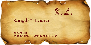 Kanyó Laura névjegykártya